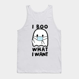 Funny Halloween I Boo What I Want Quarantine Gift Tank Top